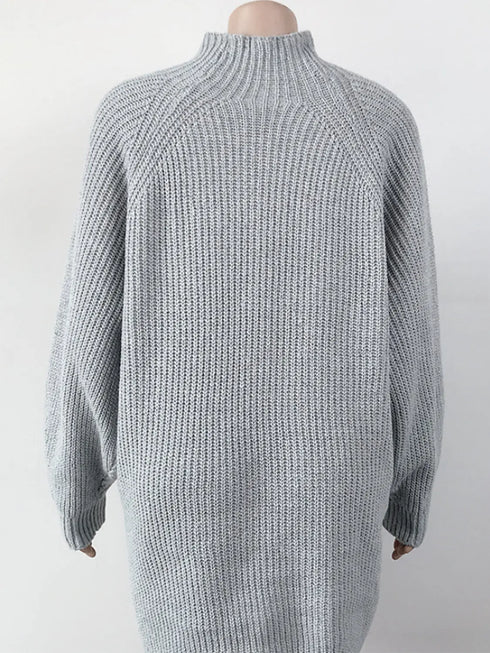 'Indira' Dropped Shoulder Sweater Dress - Celes Fashion